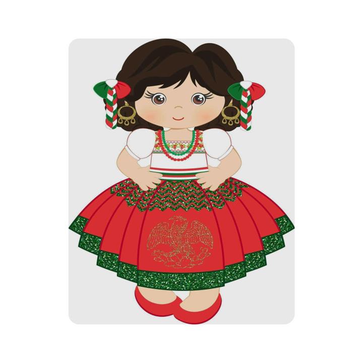 ماوس پد اطلس آبی طرح  شب یلدا و نقاشی دختر  مدل T7275